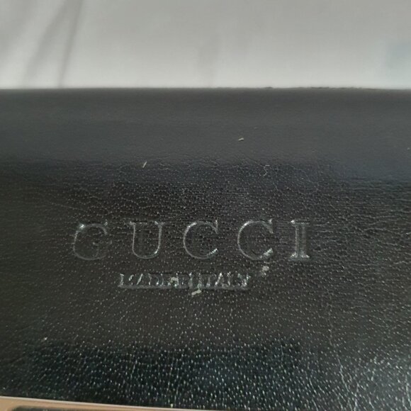 Vintage Gucci Trifold Leather Wallet - Black - Picture 2 of 9